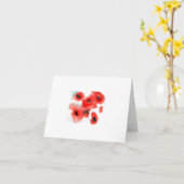 nota kaarten - papavers (Gele Bloem)