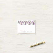 NOTA POST-IT 3"x4" AVEC NOM PERSONNALISÉ (Sur un bureau)