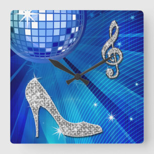 Nota van de Muziek van Sparkly de de Vierkante Klok