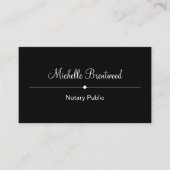 Notaire Classique Public Cartes de visite simples (Devant)