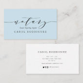 notaire de script agent signataire de prêt carte d (Devant / Derrière)