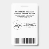 Notaire Gold & Black Typography Badge photo (Arrière)