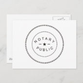 NOTAIRE OPENBARE ACCESSOIRES BRIEFKAART (Voorkant / Achterkant)