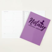 Notaire pourpre foncé |  (Devant avec enveloppe)