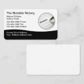 Notaire public Cartes de visite modernes (Devant / Derrière)