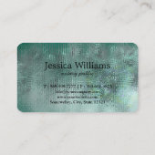 Notaire Public Élégant Script Carte de visite simp (Dos)