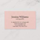 Notaire Public Élégant Script Carte de visite simp (Dos)