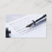 Notaire Public Moderne Cartes de visite simples (Dos)