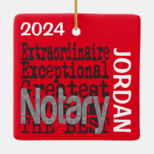 Notarieel extraordinair CUSTOM Keramisch Ornament