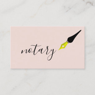 Notaris Agent Pen Logo Freelance Calligrafieschrij Visitekaartje