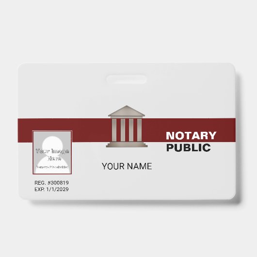 Notaris Badge (Voorzijde)