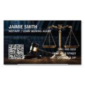 Notaris Custom QR Magnetisch Visitekaartje (Voorkant)
