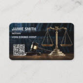 Notaris Custom QR Visitekaartje (Voorkant)