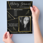 Notaris Dienst Geometrische Zakelijke Flyer Foto (Hand)