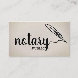 Notaris Elegant Schrift Eenvoudig  Visitekaartje