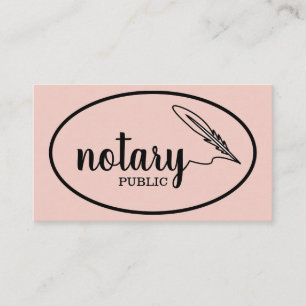 Notaris Elegant Script Eenvoudig Visitekaartje