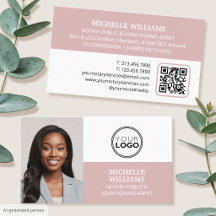 Notaris Handtekening Agent Foto Logo QR Code Stof