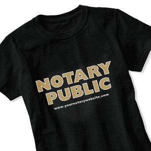 Notaris Lening Ondertekening Agent Website Goud T-shirt