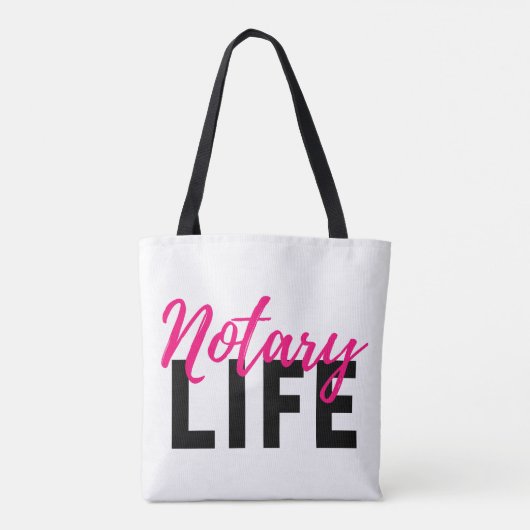 Notaris Life Canvas tas (Achterkant)
