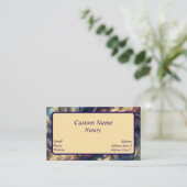 Notaris Moderne Abstracte Kunst Visitekaartje (Staand voorkant)