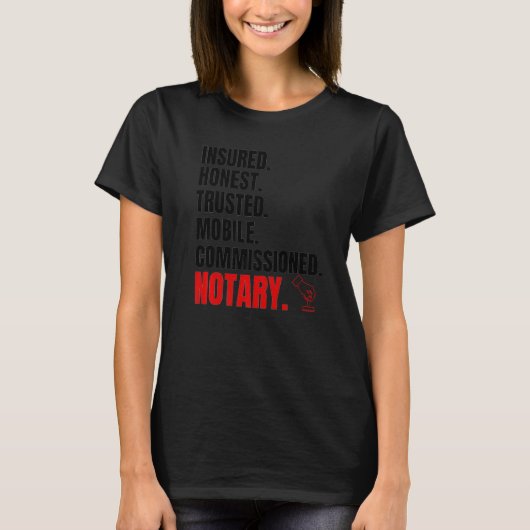 Notaris notarize Notari Notaris notaris T-shirt (Voorkant)