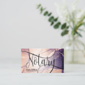 Notaris Ondertekenaar van de Lening Moderne abstra Visitekaartje (Staand voorkant)