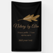 Notaris openbaar krediet ondertekening agent toevo spandoek (Verticaal)