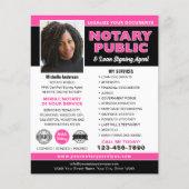 Notaris Openbaar Kredietondertekeningsagent Pink B Flyer (Voorkant)