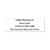 Notaris Openbaar Vier Lijn  Zelfinktende Stempel (Design)