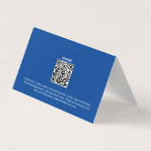 Notaris Openbare Aangepaste QR & Foto Visitekaartjes (Achterkant)