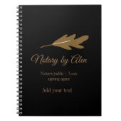 Notaris Openbare akte ondertekenaar naam adres toe Notitieboek (Voorkant)