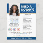 Notaris Openbare Akte Ondertekeningsagent Blauwe B Flyer (Voorkant)