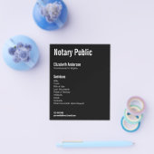 Notaris Openbare Diensten Zwart-wit Sjabloon Flyer (Enkel)