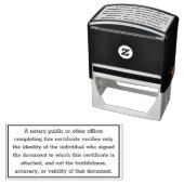 Notaris Openbare Disclaimer Tekstinformatie Zelfinktende Stempel (In situ)