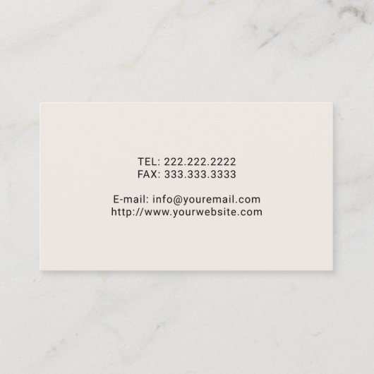 Notaris openbare lening ondertekening agent modern visitekaartje (Achterkant)