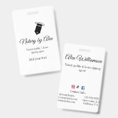 Notaris openbare Lening ondertekening agent toevoe Badge (Front & Back)