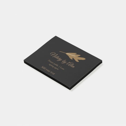 Notaris openbare Lening ondertekening agent toevoe Post-it® Notes (Schuin)