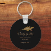 Notaris openbare Lening ondertekening agent toevoe Sleutelhanger (Voorkant)