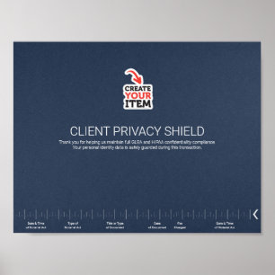 Notaris Privacy Guard Schild NNA Journaal Links Poster