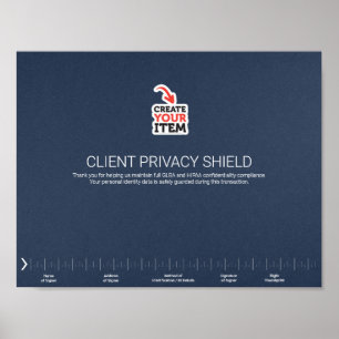 Notaris Privacy Guard Schild NNA Journaal Rechts Poster