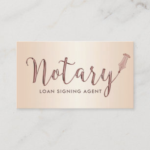 Notaris Public Loan Signing Agent Modern Pearl Visitekaartje