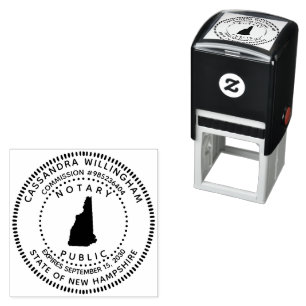 Notaris Public New Hampshire Zelfinktende Stempel