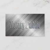 Notaris Public Professional Metallic Visitekaartje (Voorkant)