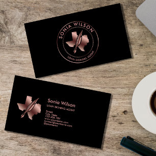 Notaris Public Texas Stamp Loan Signing Agent Visitekaartje