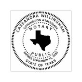 Notaris Public Texas Zelfinktende Stempel (Design)