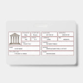 Notaris publiek badge (Achterkant)