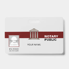 Notaris publiek badge