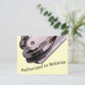 Notaris publiek briefkaart (Staand voorkant)