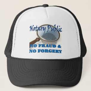 Notaris publiek geen fraude en vervalsing trucker pet