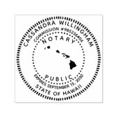 Notaris publiek Hawaï Zelfinktende Stempel (Design)